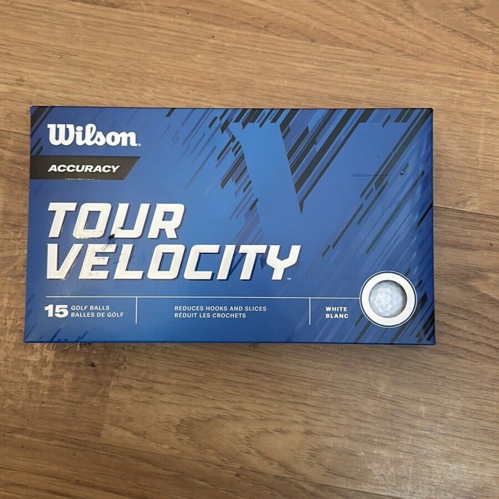 WILSON 2025 TOUR VELOCITY ACCURACY GOLF BALLS / 15 BALL PACK / MULTIBUY DEALS